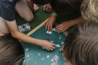 Die schwierigste Pürfung der Staffel: Geschicklichkeit und Geschwindigkeit waren angesagt beim PUZZLE